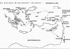 Paul S Second Missionary Journey Coloring Page Paul S Second Missionary Journey