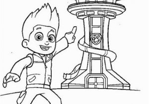 Paw Patrol Lookout tower Printable Coloring Page Paw Patrol Lookout tower Coloring Book Page Lookout