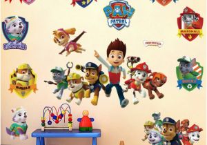 Paw Patrol Wall Mural 3d Cartoon Sticker Dog Paw Patrol Wall Sticker