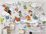 Paw Patrol Wall Mural Vliestapete Premium Paw Patrol Auf Wolke Sieben Breit