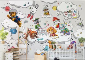 Paw Patrol Wall Mural Vliestapete Premium Paw Patrol Auf Wolke Sieben Breit