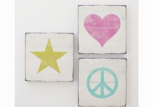 Pb Teen Wall Mural Pb Teen Icon Sentiments Wall Art Set Of 3 at Pottery Barn Teen