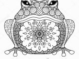 Peace Frog Coloring Pages Hand Drawn Zentangle Frog for Coloring Book for Adult Shirt Design