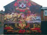 Peace Wall Belfast Murals Loyalist Mural Woodvale Belfast In Loving Memory