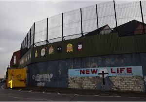 Peace Wall Belfast Murals Peace Wall Gate Picture Of Paddy Campbell S Belfast Famous