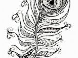 Peacock Feather Coloring Page Intricate Design Of Peacock Feather Coloring Pages