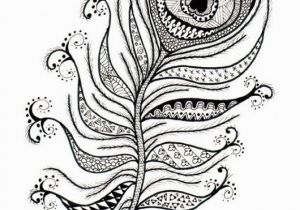 Peacock Feather Coloring Page Intricate Design Of Peacock Feather Coloring Pages