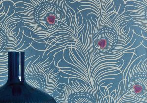 Peacock Walk Wall Mural Wallpaper Carlton House Terrace – Blue Plume Fireplace