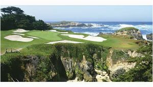 Pebble Beach Golf Wall Mural Biggies Wall Mural 60" X 120" Pebble Beach Item