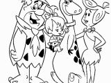 Pebbles Flintstone Coloring Pages Flintstones Coloring Page