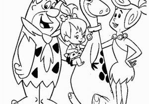 Pebbles Flintstone Coloring Pages Flintstones Coloring Page