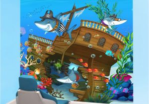 Pediatric Wall Murals Underwater Pediatric Wall Mural In Dental Treatment Room by