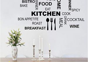 Peel and Stick Wall Murals Canada Decalmile Kitchen Food Quotes Wall Decals Black Wall Letters Stickers Dining Room Kitchen Wall Art Decor