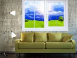 Peel and Stick Wall Murals Window 3d Window Window Overlooking the Plain 3d Wall Art Wall