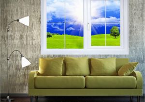 Peel and Stick Wall Murals Window 3d Window Window Overlooking the Plain 3d Wall Art Wall