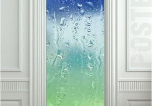 Peel and Stick Wall Murals Window Door Sticker Drops Rain Window Dew Mural Decole Film Self Adhesive Poster 30×79" 77×200 Cm