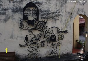 Penang Wall Mural Artist L Une Des Fresques En Métal Qui orne Penang Picture Of