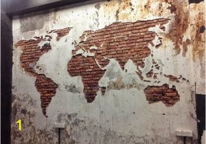 Penang Wall Mural Map A World Map Carved Into the Wall Picture Of Coffee Addict