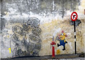 Penang Wall Mural Map Penang Street Art Location Map Wall Painting S