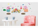 Peppa Pig Wall Mural asian Paints Wall S Peppa Pig Xl Family Picnic Removable Cartoon