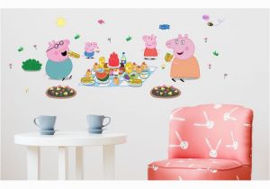 Peppa Pig Wall Mural asian Paints Wall S Peppa Pig Xl Family Picnic Removable Cartoon