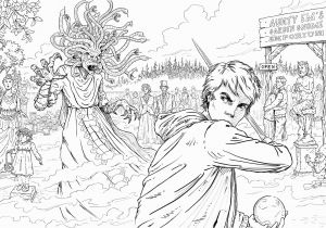 Percy Jackson Coloring Pages Online Easy Hard Coloring Page