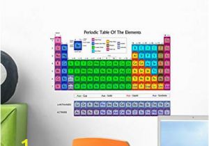 Periodic Table Wall Mural Wallmonkeys Periodic Table Elements Colors Wall Mural Peel and Stick Educational Graphics 18 In W X 13 In H Wm