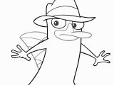 Perry the Platypus Phineas and Ferb Coloring Pages Perry the Platypus Coloring Page Phineas and Ferb