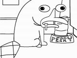 Perry the Platypus Phineas and Ferb Coloring Pages Perry the Platypus Coloring Pages