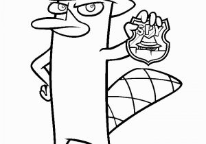 Perry the Platypus Phineas and Ferb Coloring Pages Phineas and Ferb Coloring Pages 2