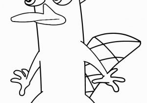 Perry the Platypus Phineas and Ferb Coloring Pages Phineas and Ferb Printouts Neo Coloring