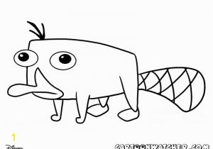 Perry the Platypus Phineas and Ferb Coloring Pages Pics Perry the Platypus Coloring Home