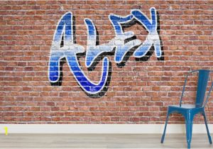 Personalised Graffiti Wall Mural Custom Name Graffiti Wallpaper Mural In 2019