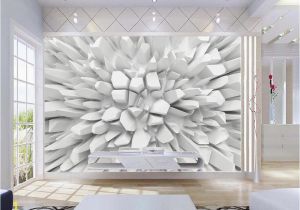 Personalised Wall Murals Beibehang White 3d Radiant Stone Wallpaper Custom Wall Mural