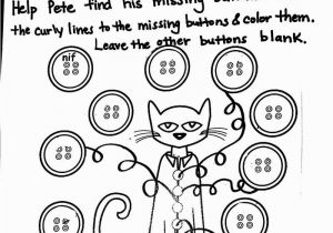 Pete the Cat and His Four Groovy buttons Coloring Page 12 Best Of Preschool Magnet Worksheet Pete the