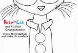 Pete the Cat and His Four Groovy buttons Coloring Page Pete the Cat and His Four Groovy buttons by Garvincreative