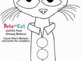 Pete the Cat and His Four Groovy buttons Coloring Page Pete the Cat and His Four Groovy buttons by Garvincreative