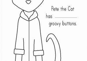 Pete the Cat and His Four Groovy buttons Coloring Page Pete the Cat and His Four Groovy buttons