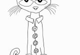 Pete the Cat and His Four Groovy buttons Coloring Page Pete the Cat and His Four Groovy buttons