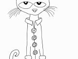 Pete the Cat and His Four Groovy buttons Coloring Page Pete the Cat and His Four Groovy buttons