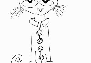 Pete the Cat and His Four Groovy buttons Coloring Page Pete the Cat and His Four Groovy buttons