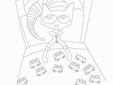 Pete the Cat and His Four Groovy buttons Coloring Page Pete the Cat and His Four Groovy buttons Sketch Coloring Page