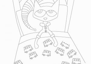 Pete the Cat and His Four Groovy buttons Coloring Page Pete the Cat and His Four Groovy buttons Sketch Coloring Page