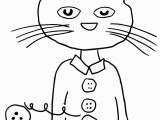 Pete the Cat and His Four Groovy buttons Coloring Page Pete the Cat Groovy buttons Coloring Page