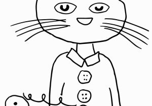 Pete the Cat and His Four Groovy buttons Coloring Page Pete the Cat Groovy buttons Coloring Page
