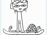 Pete the Cat and His Magic Sunglasses Coloring Page the Pete with His Magic Sunglasses Coloring Page In 2020