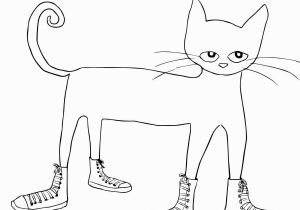 Pete the Cat Coloring Page Shoes Pete the Cat I Love My White Shoes Coloring Page