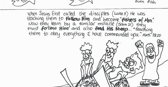 Peter and andrew Meet Jesus Coloring Page Jesus Calling His Disciples Coloring Pages Printable