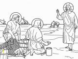 Peter and andrew Meet Jesus Coloring Page Jesus Calls the Fishermen Peter and andrew to Be His First