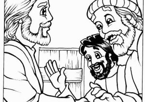 Peter and andrew Meet Jesus Coloring Page Pages Jesus and Peter andrew Meet Coloring Pages